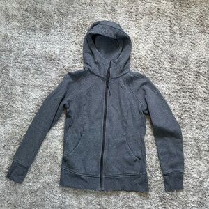 Lululemon dark grey scuba full zip sweatshirt